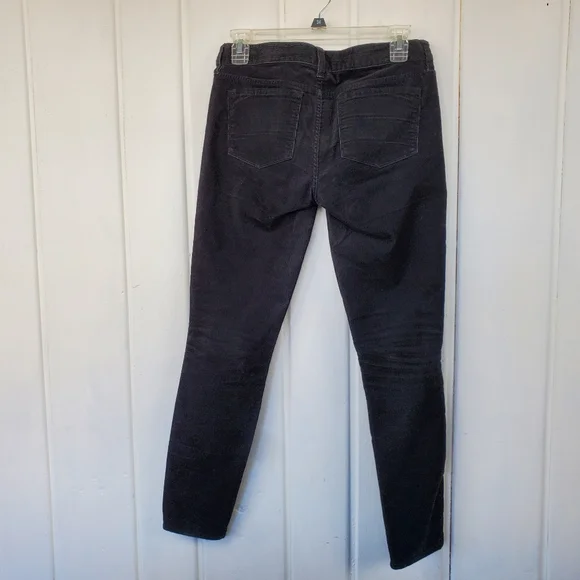 J.Crew Y2K Black Low Rise Toothpick Skinny Corduroy Ankle Womens 25 Style 18266 - Picture 5 of 8